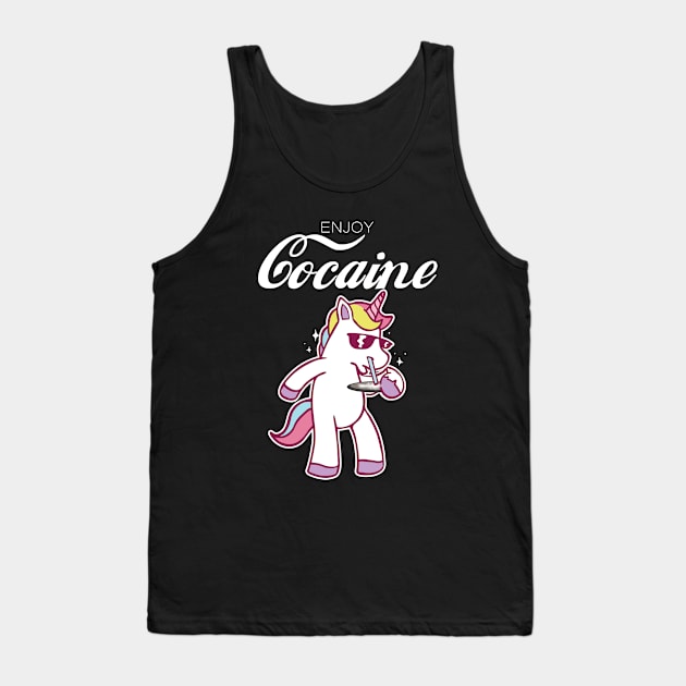 Enjoy Cocaine | Drug Flex Coca | Cocaine cult Tank Top by MO design